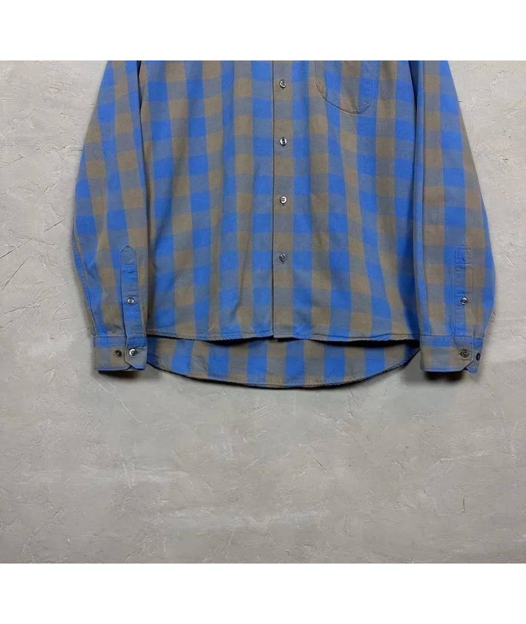 LACOSTE Синяя хлопковая кэжуал рубашка, фото 4