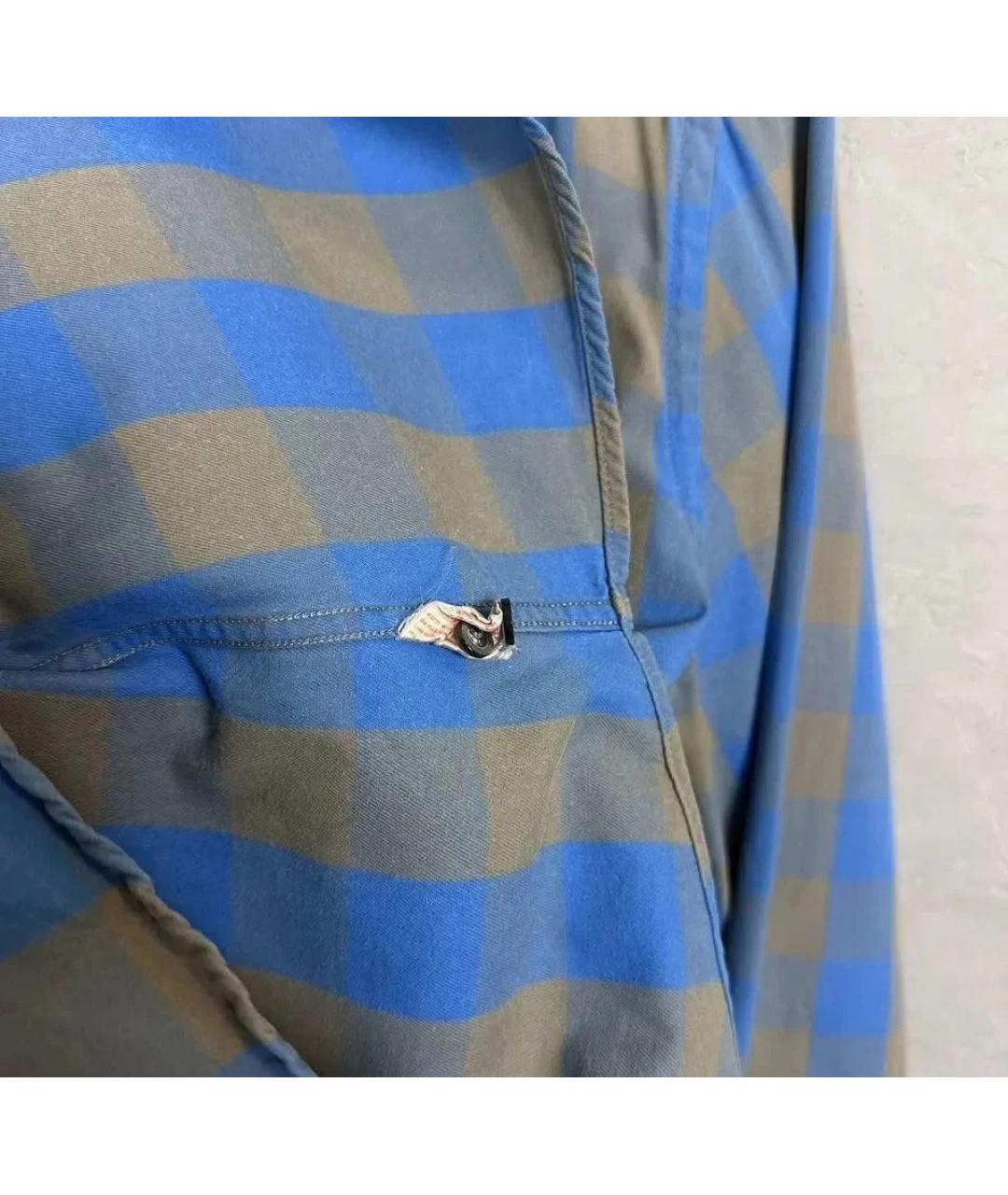 LACOSTE Синяя хлопковая кэжуал рубашка, фото 7