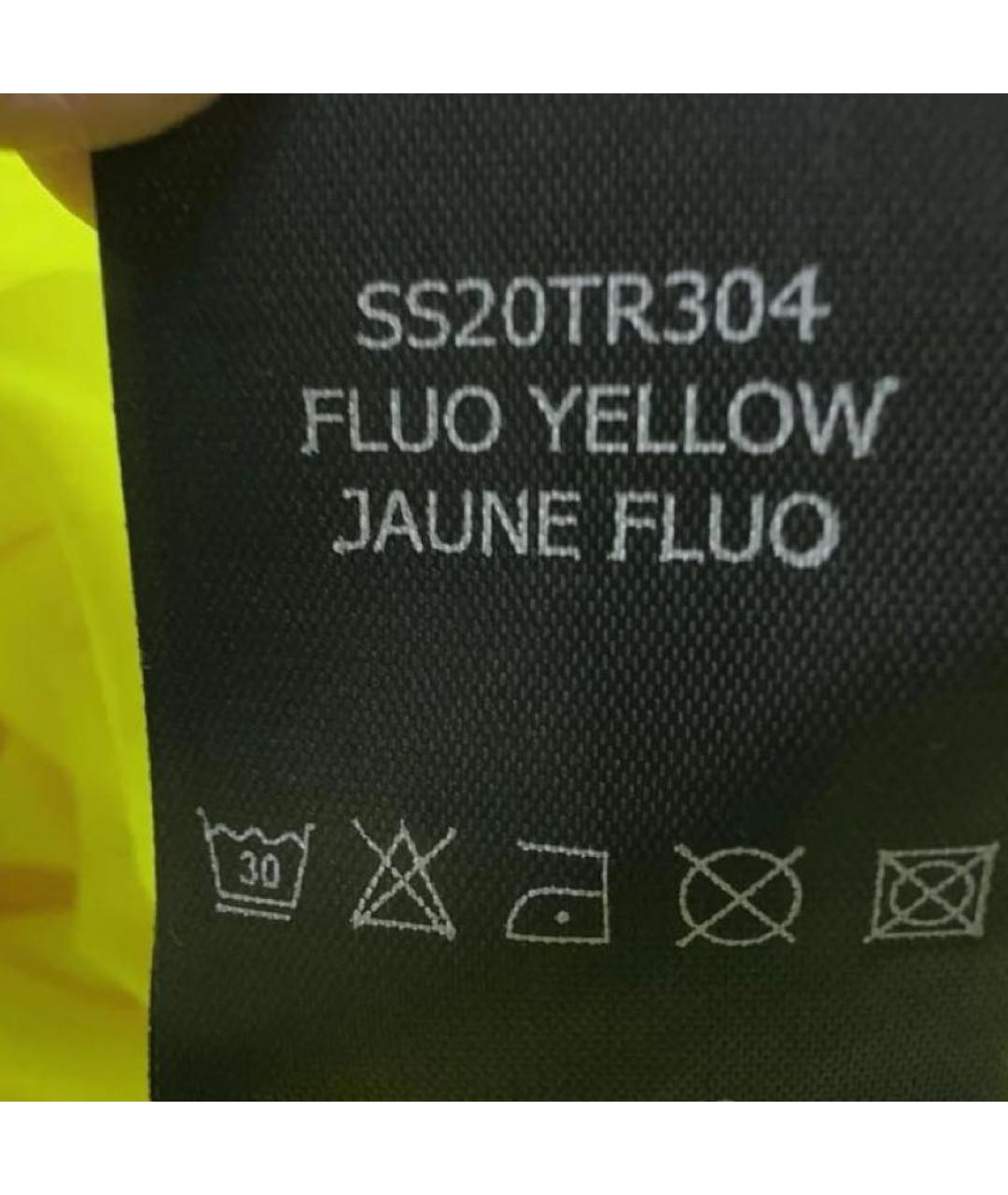 VETEMENTS Желтая хлопковая футболка, фото 6