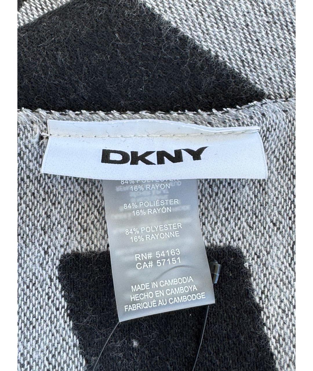 DKNY Черный шарф, фото 5