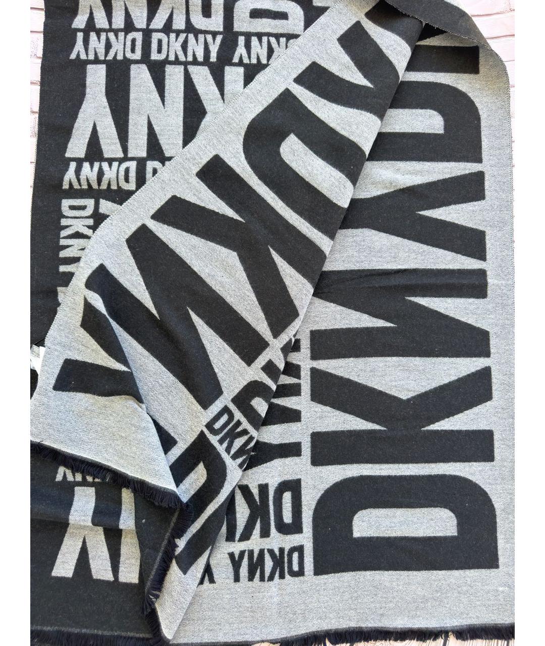 DKNY Черный шарф, фото 4