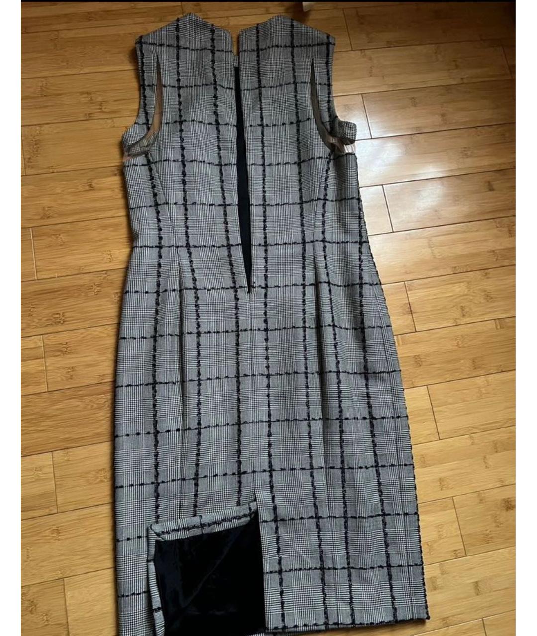 VERSACE Черное шерстяное коктейльное платье, фото 2