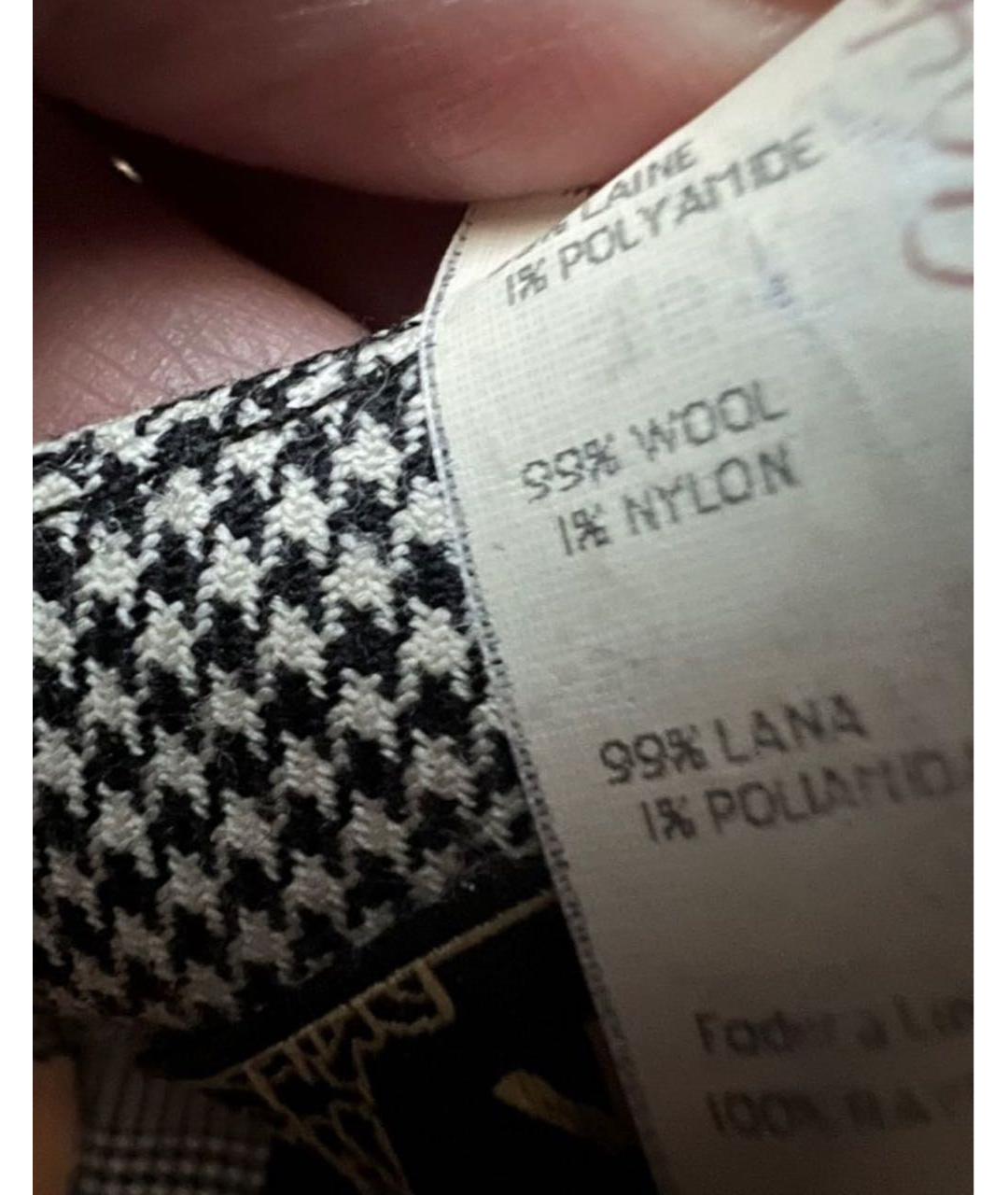 VERSACE Черное шерстяное коктейльное платье, фото 6