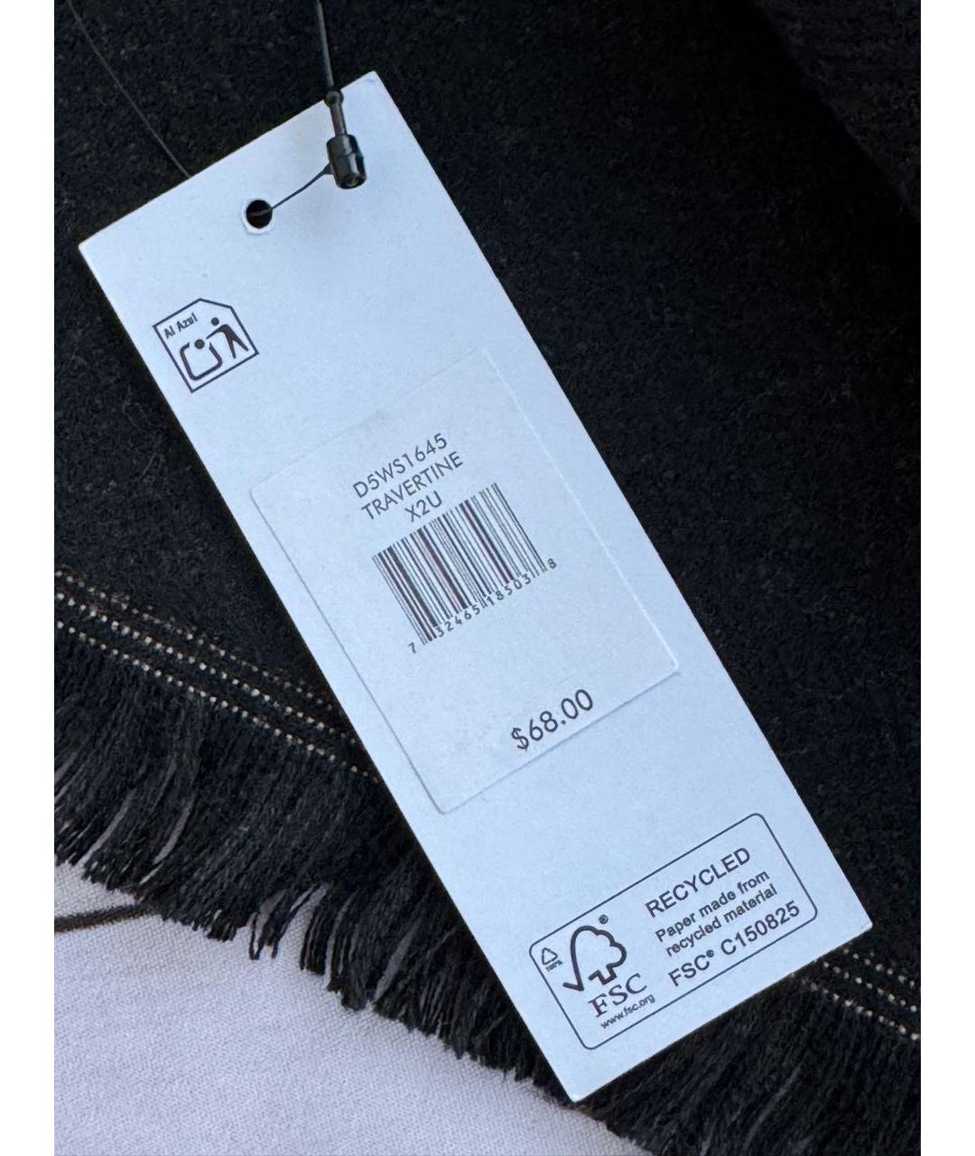 DKNY Коричневый шарф, фото 6