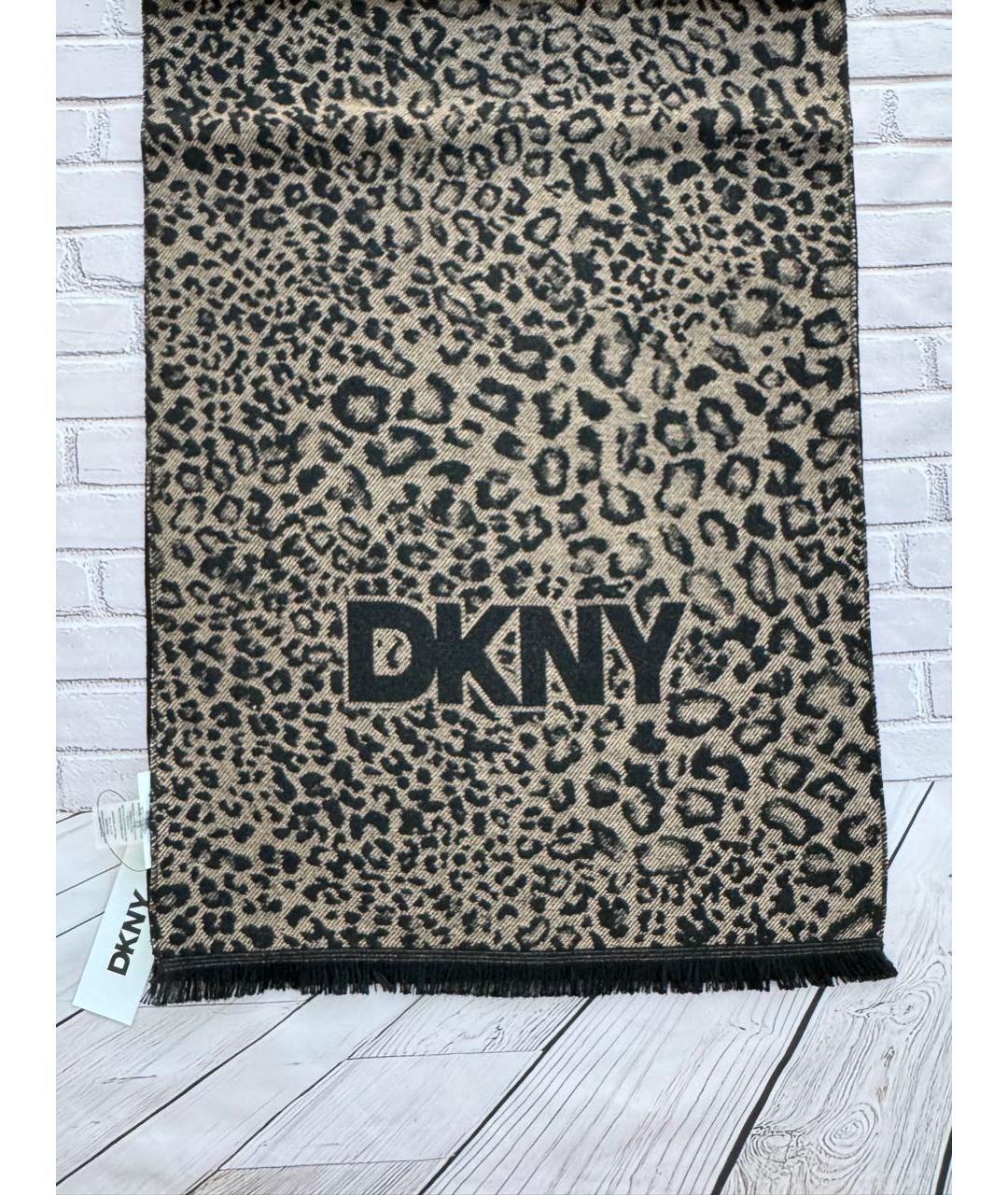 DKNY Коричневый шарф, фото 2