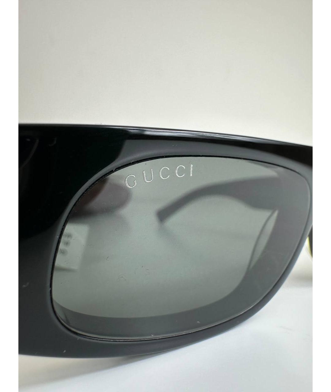 GUCCI Черные пластиковые солнцезащитные очки, фото 3