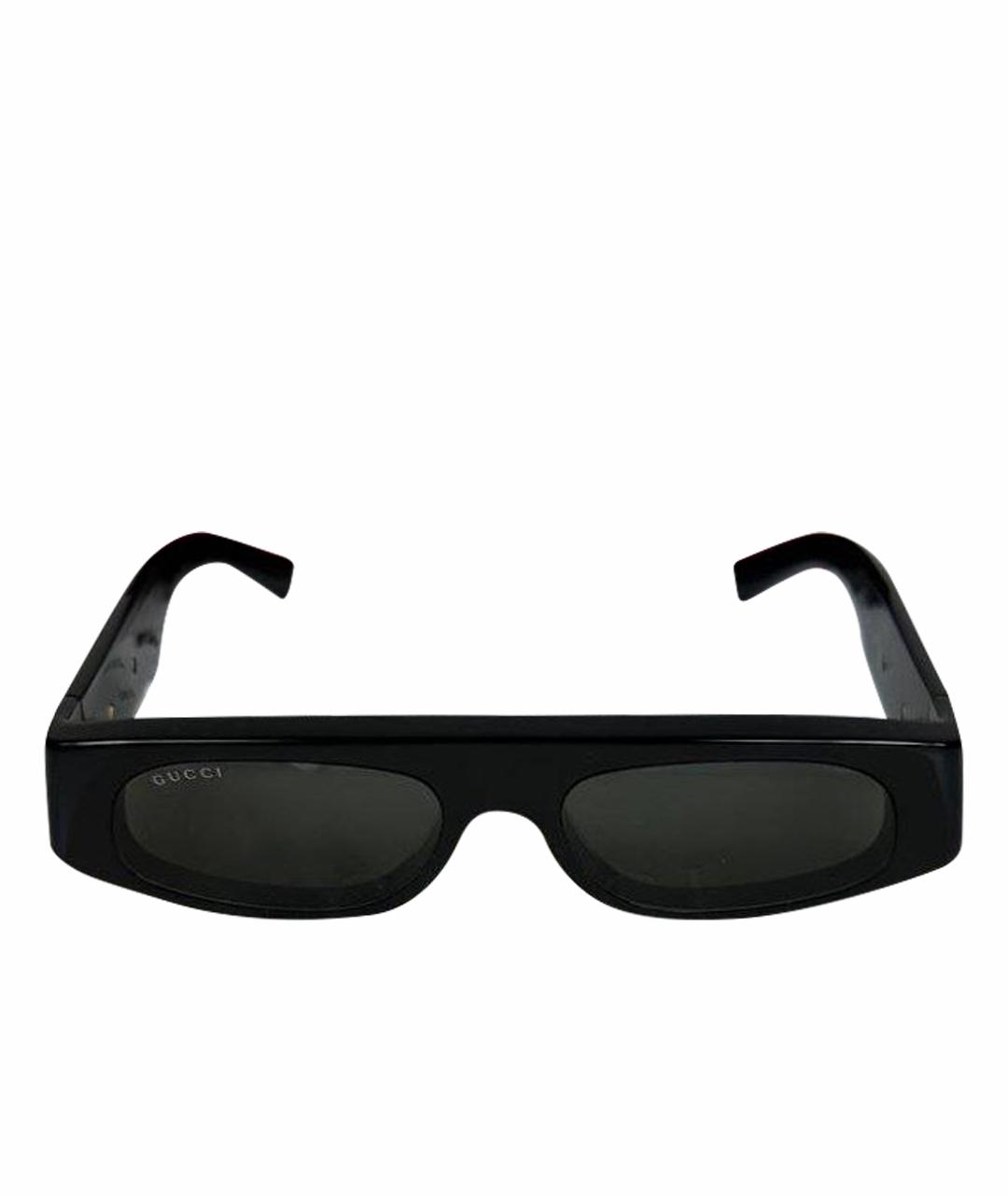 GUCCI Черные пластиковые солнцезащитные очки, фото 1