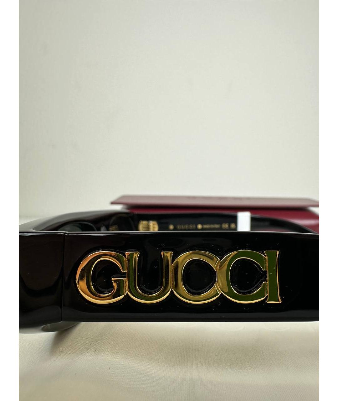 GUCCI Черные пластиковые солнцезащитные очки, фото 5