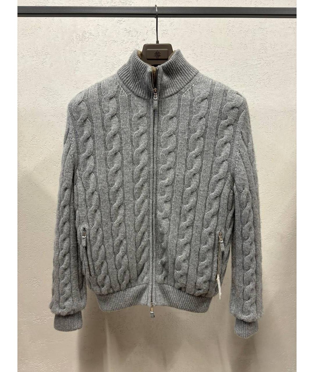 ELEVENTY Серая кашемировая куртка, фото 5