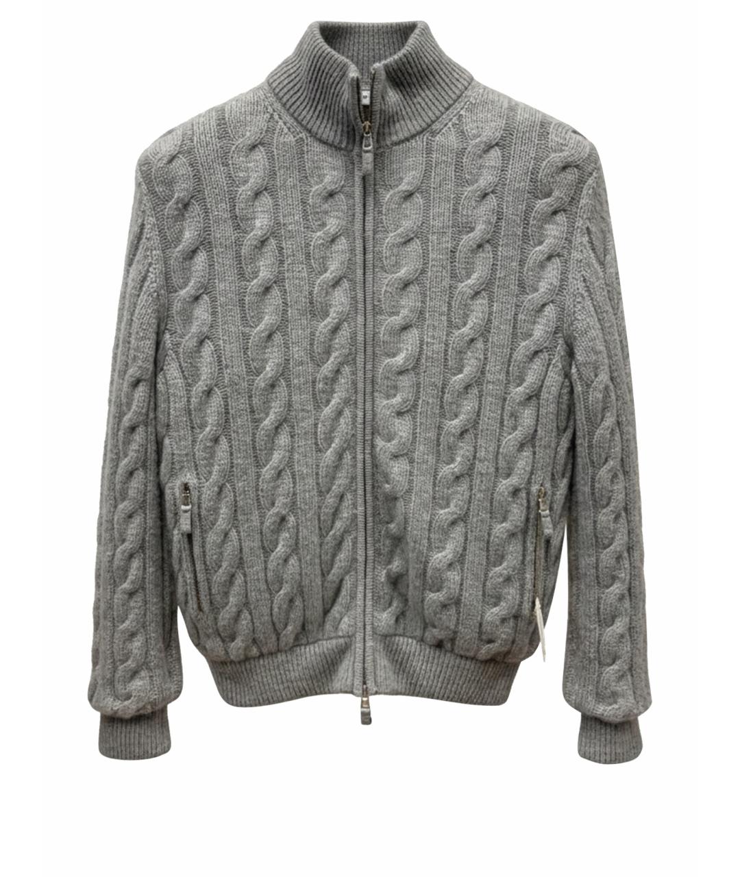 ELEVENTY Серая кашемировая куртка, фото 1