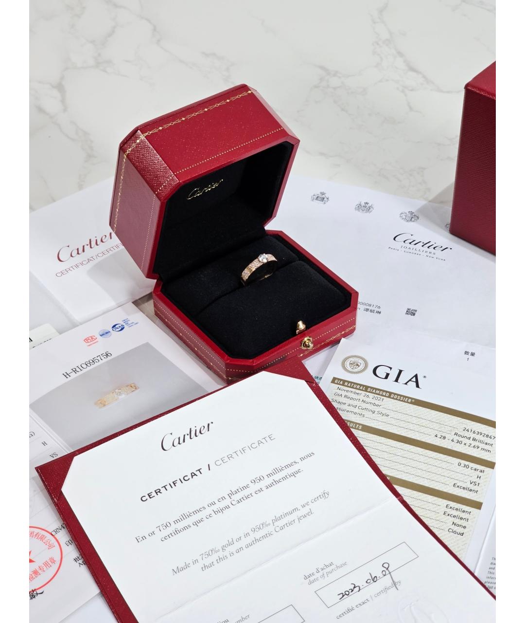 CARTIER Золотое кольцо из розового золота, фото 3