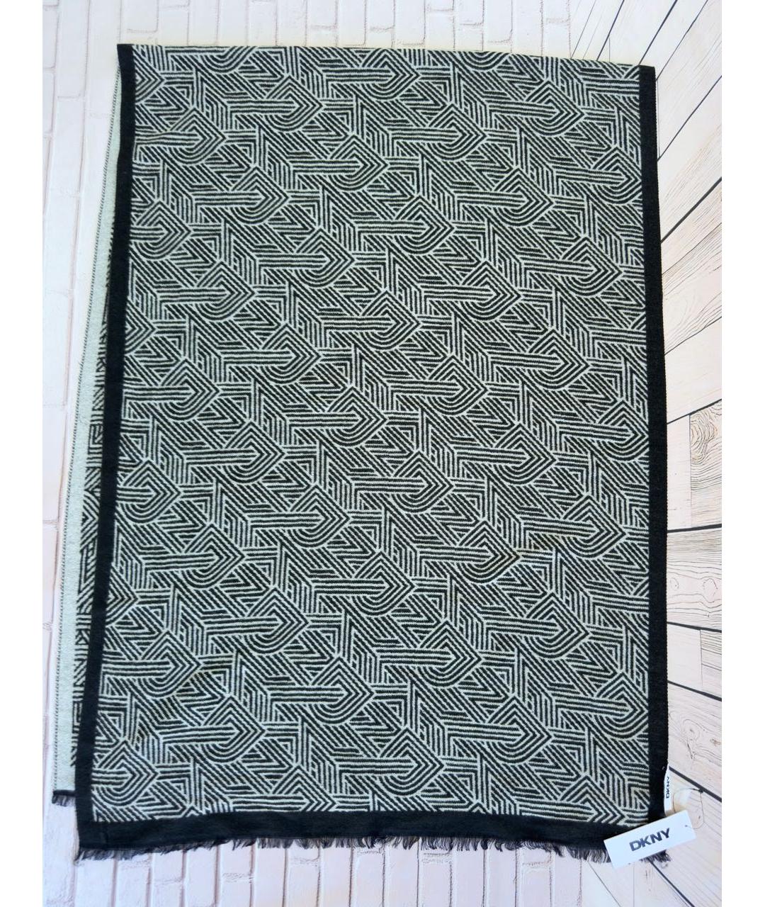 DKNY Черный шарф, фото 5