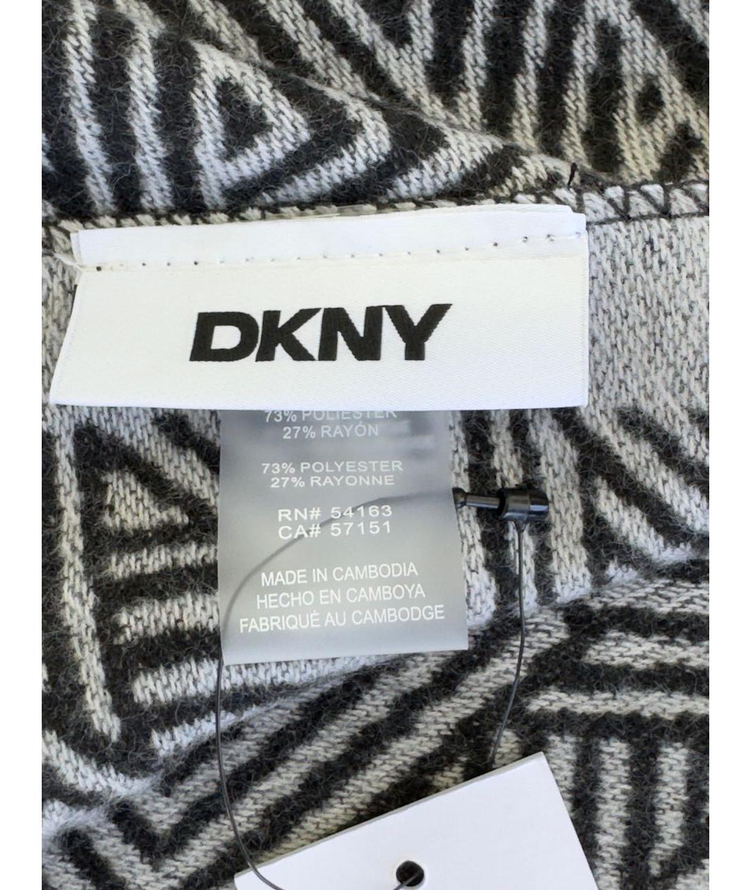 DKNY Черный шарф, фото 4