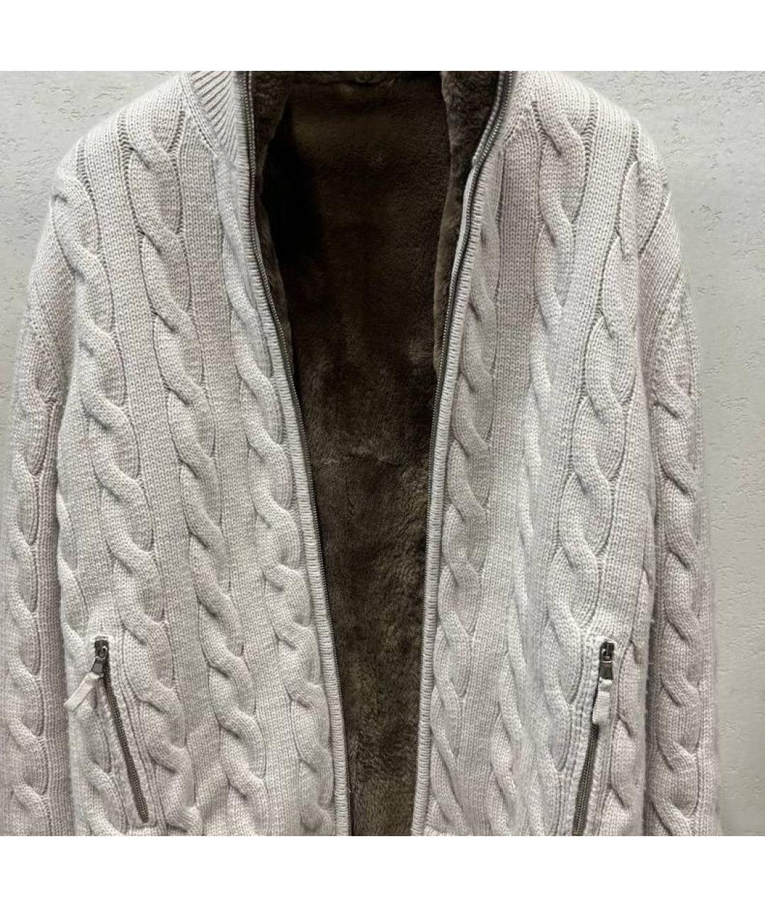 ELEVENTY Серая кашемировая куртка, фото 4