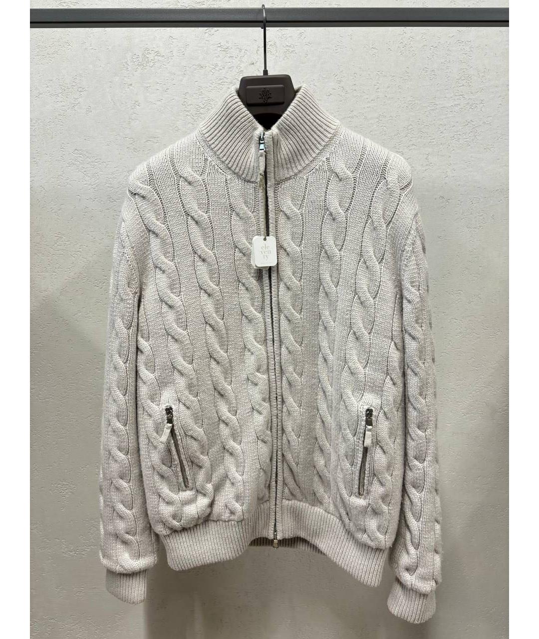 ELEVENTY Серая кашемировая куртка, фото 5