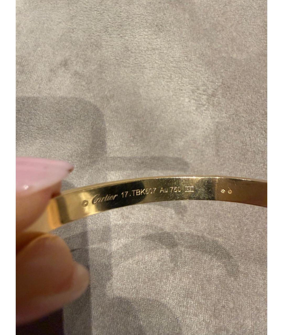 CARTIER Золотой браслет из желтого золота, фото 3