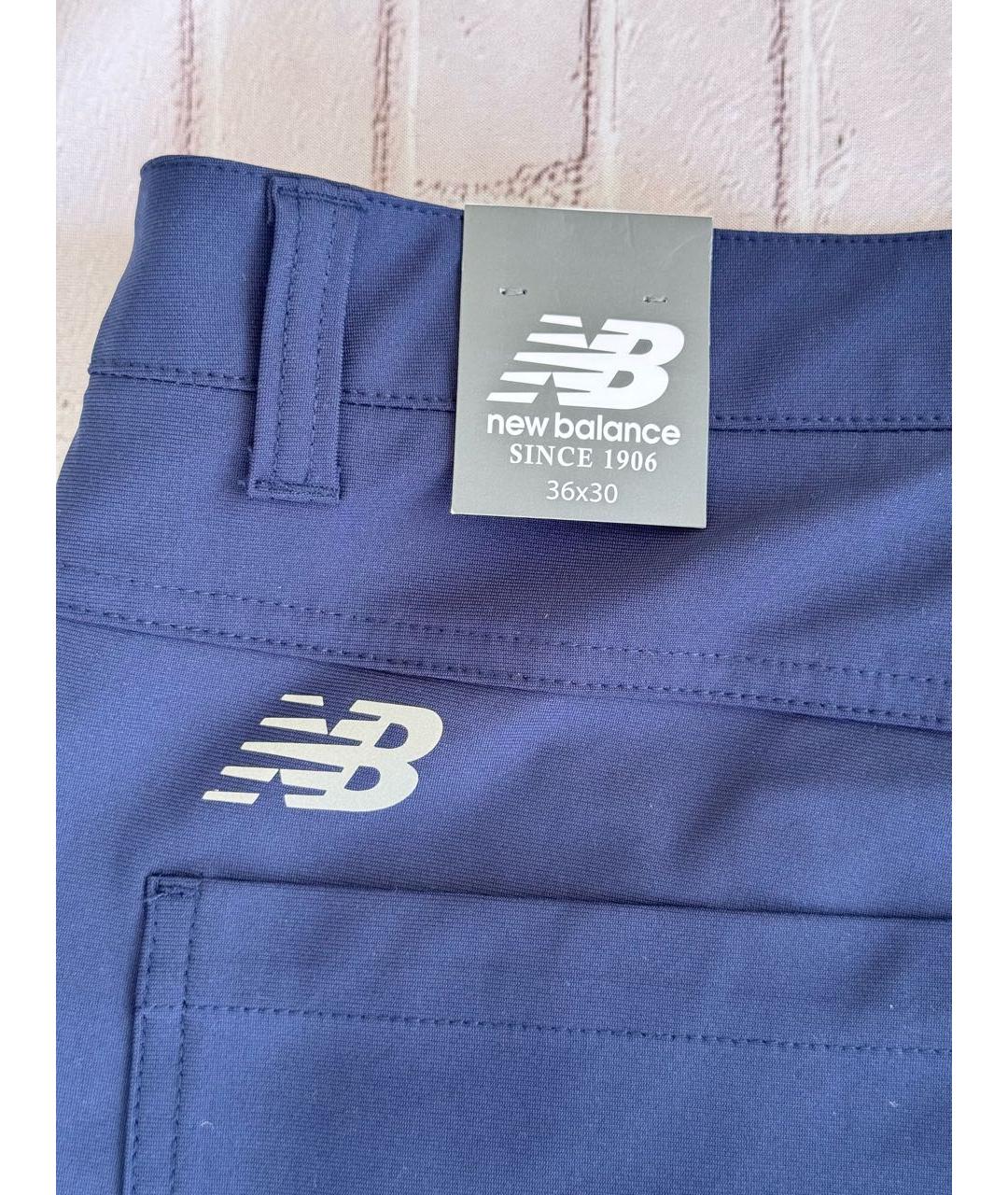 NEW BALANCE Темно-синие полиэстеровые повседневные брюки, фото 8