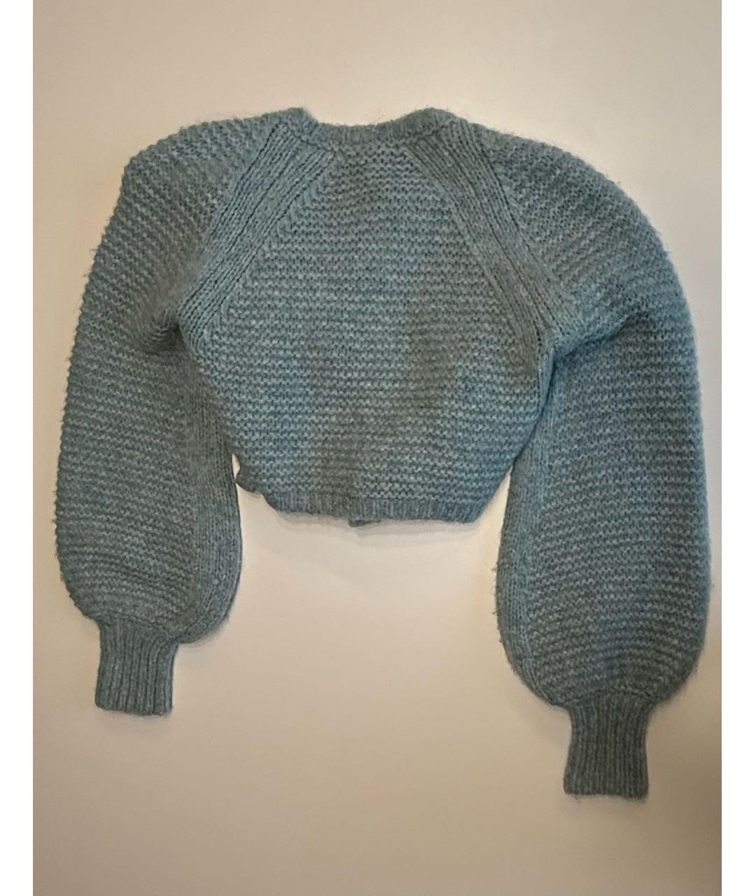 CHANEL Голубой шерстяной кардиган, фото 2