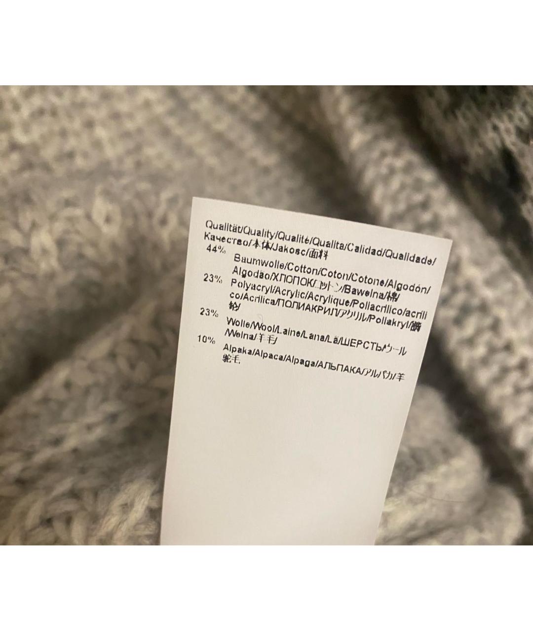HUGO BOSS Серый шерстяной джемпер / свитер, фото 6