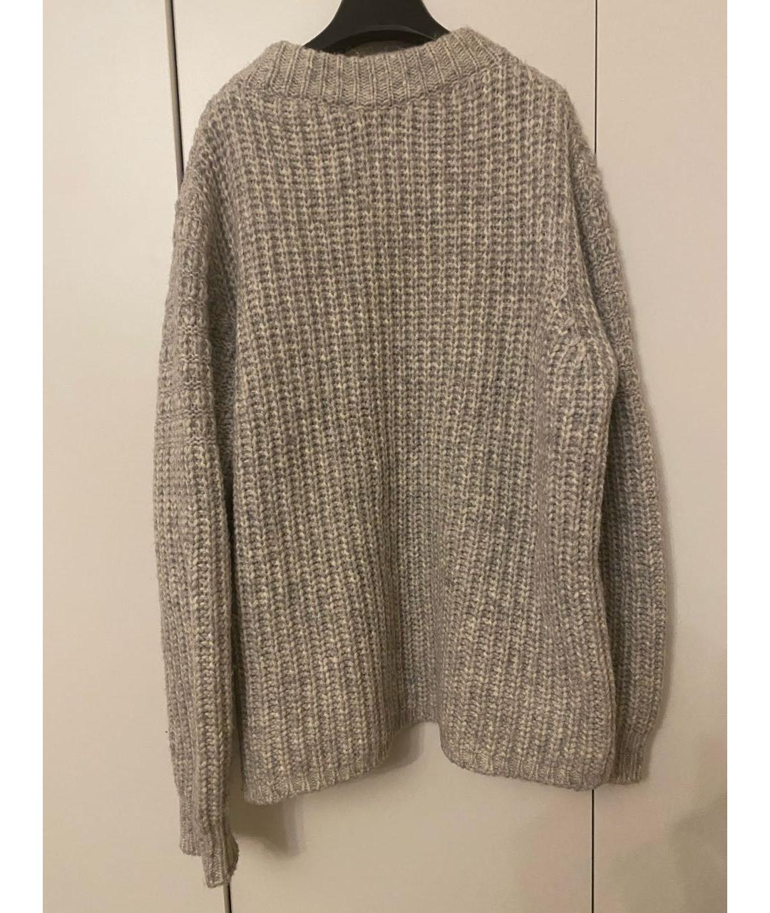 HUGO BOSS Серый шерстяной джемпер / свитер, фото 3