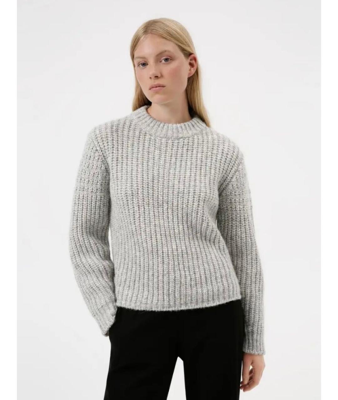 HUGO BOSS Серый шерстяной джемпер / свитер, фото 8