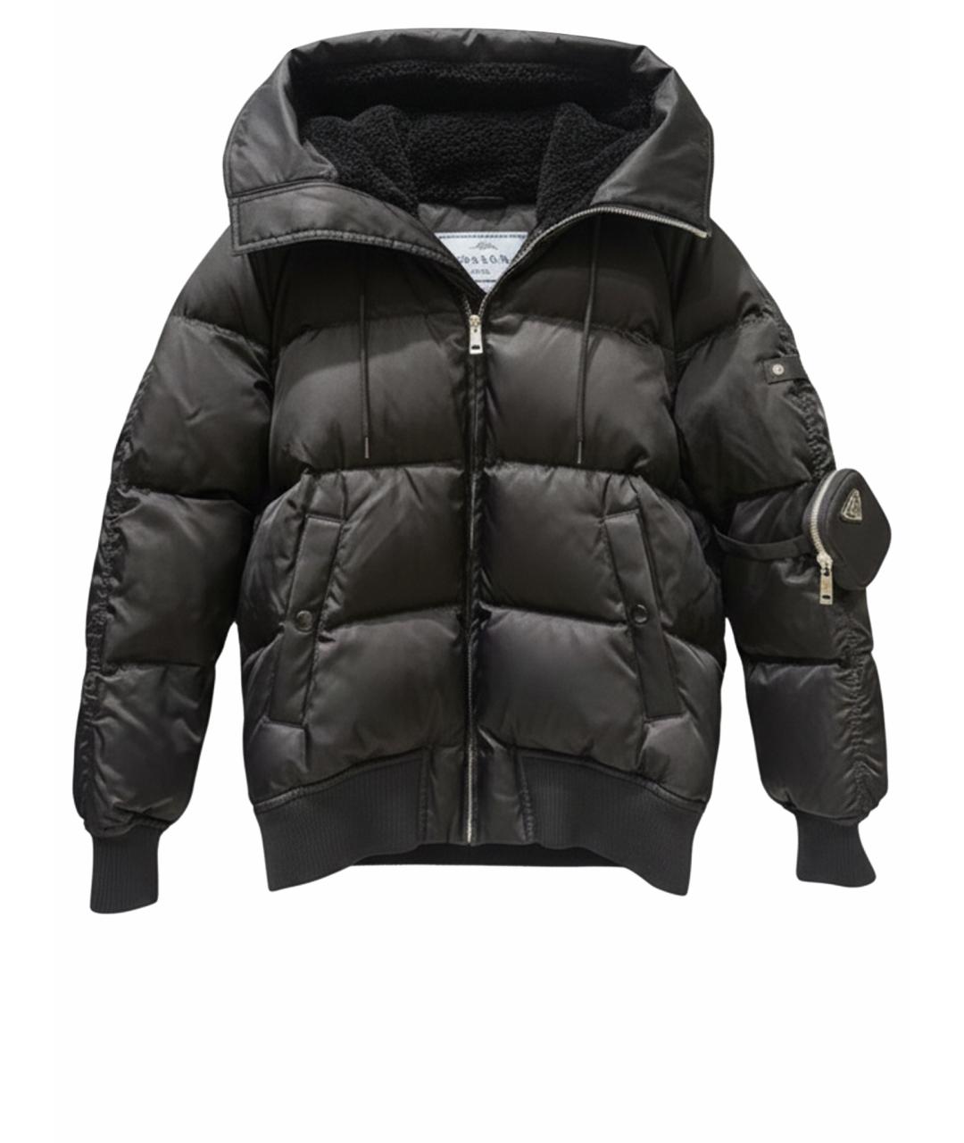 PRADA Черный пуховик, фото 1