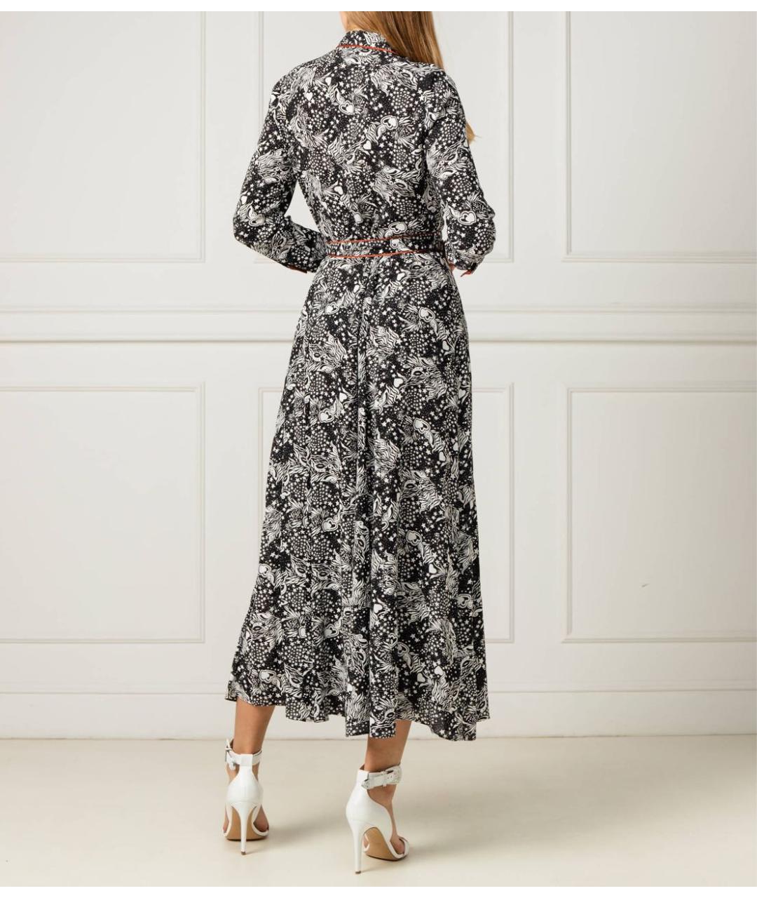 PINKO Серое вискозное коктейльное платье, фото 8