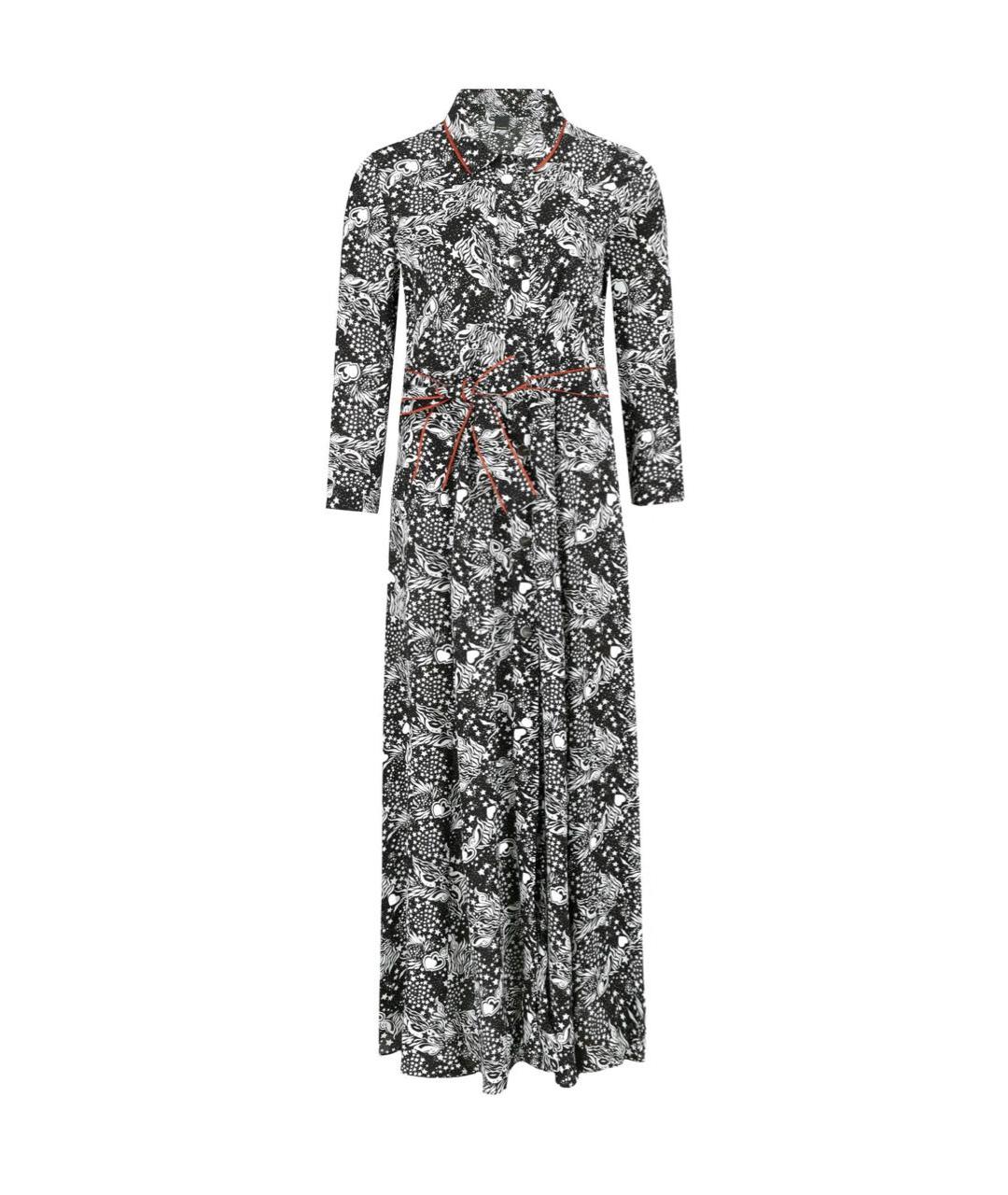 PINKO Серое вискозное коктейльное платье, фото 9