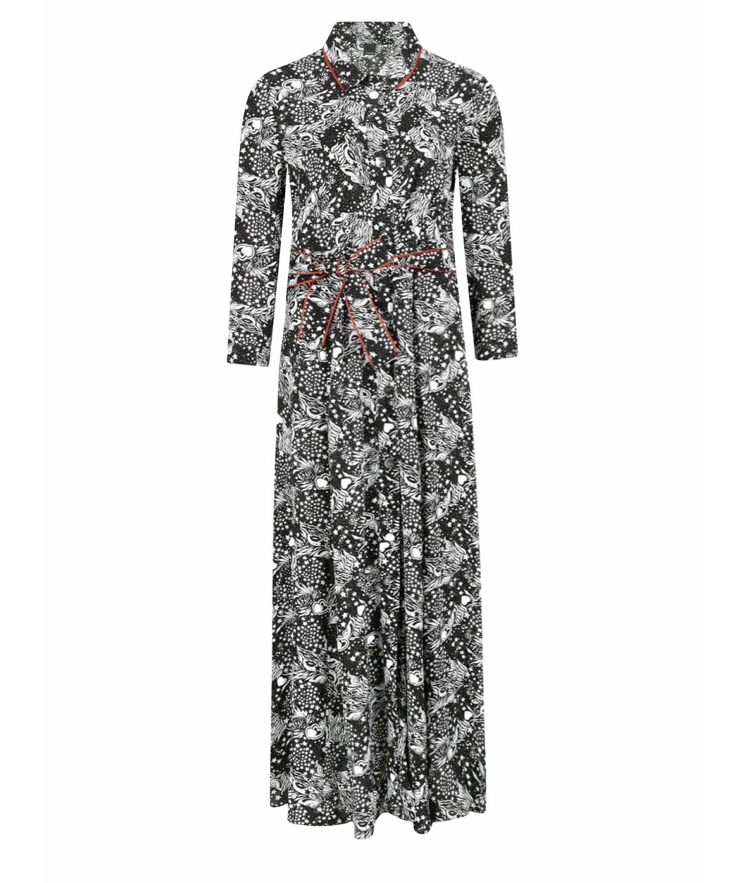 PINKO Серое вискозное коктейльное платье, фото 1