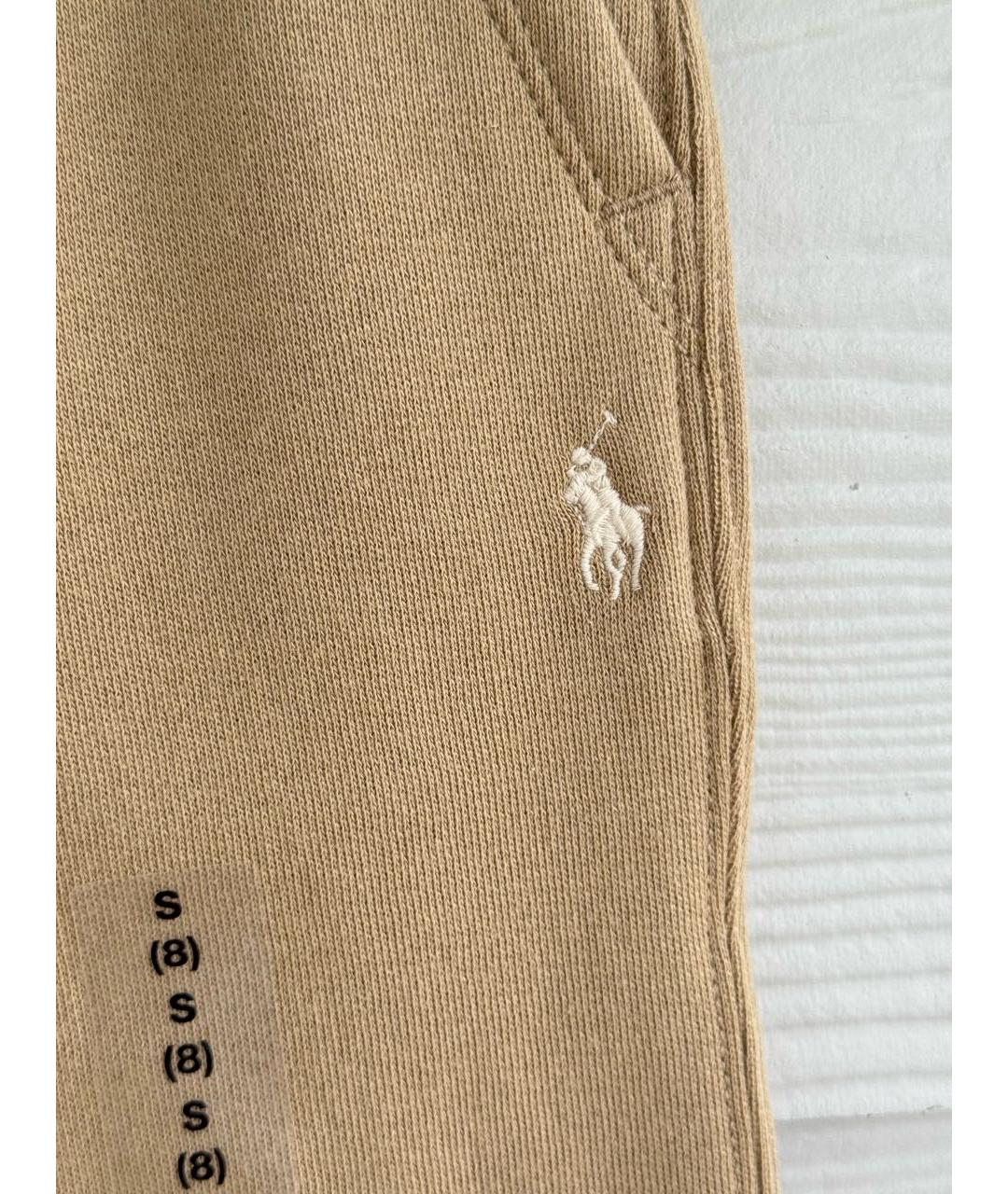 POLO RALPH LAUREN Бежевые хлопковые брюки и шорты, фото 4