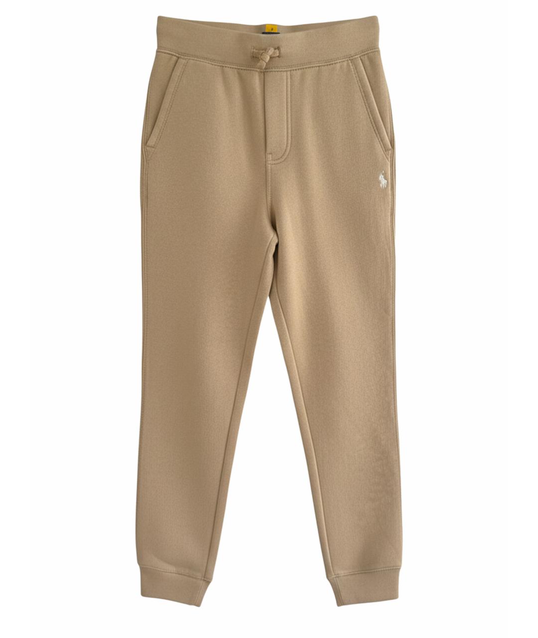 POLO RALPH LAUREN Бежевые хлопковые брюки и шорты, фото 1