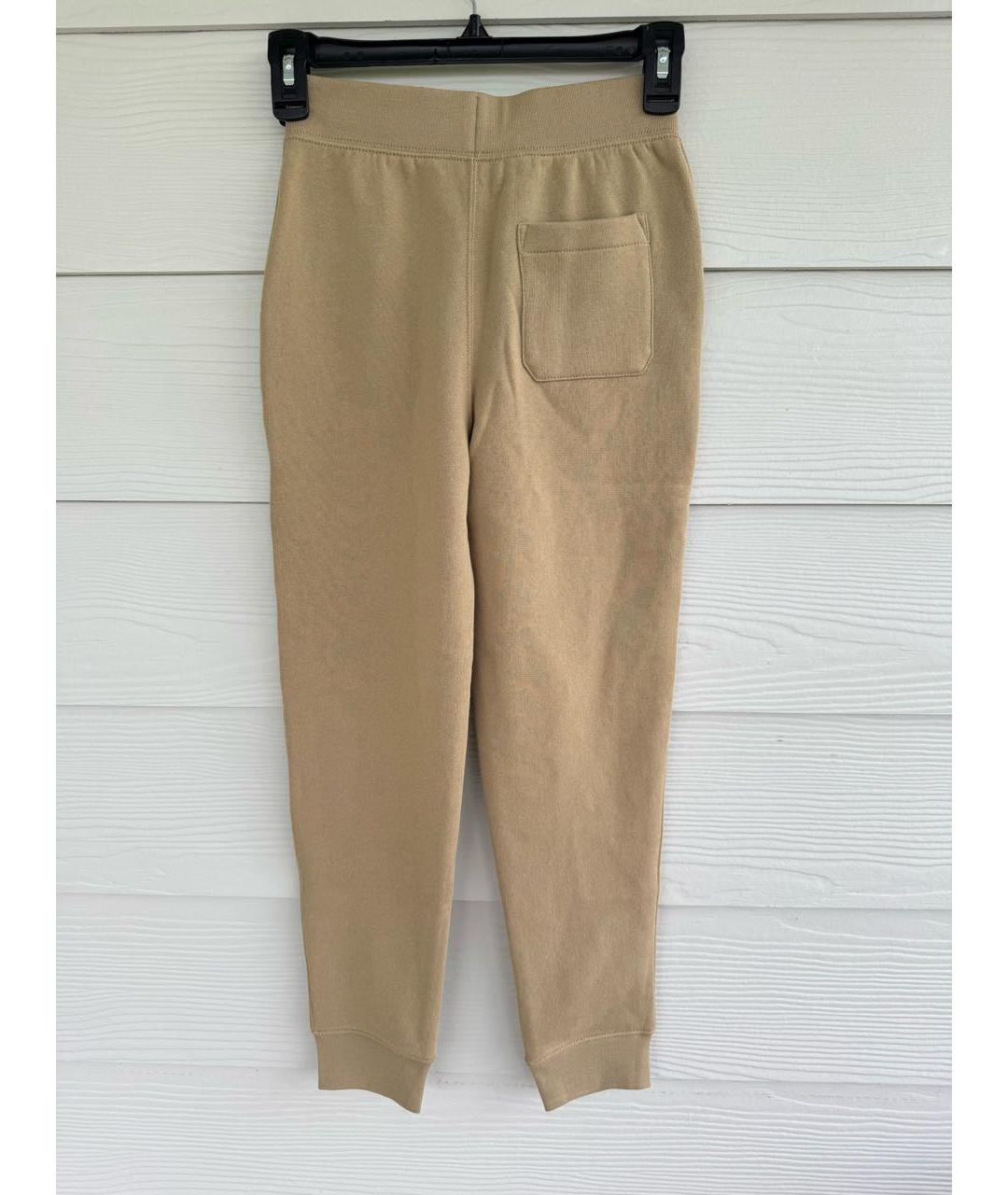 POLO RALPH LAUREN Бежевые хлопковые брюки и шорты, фото 7