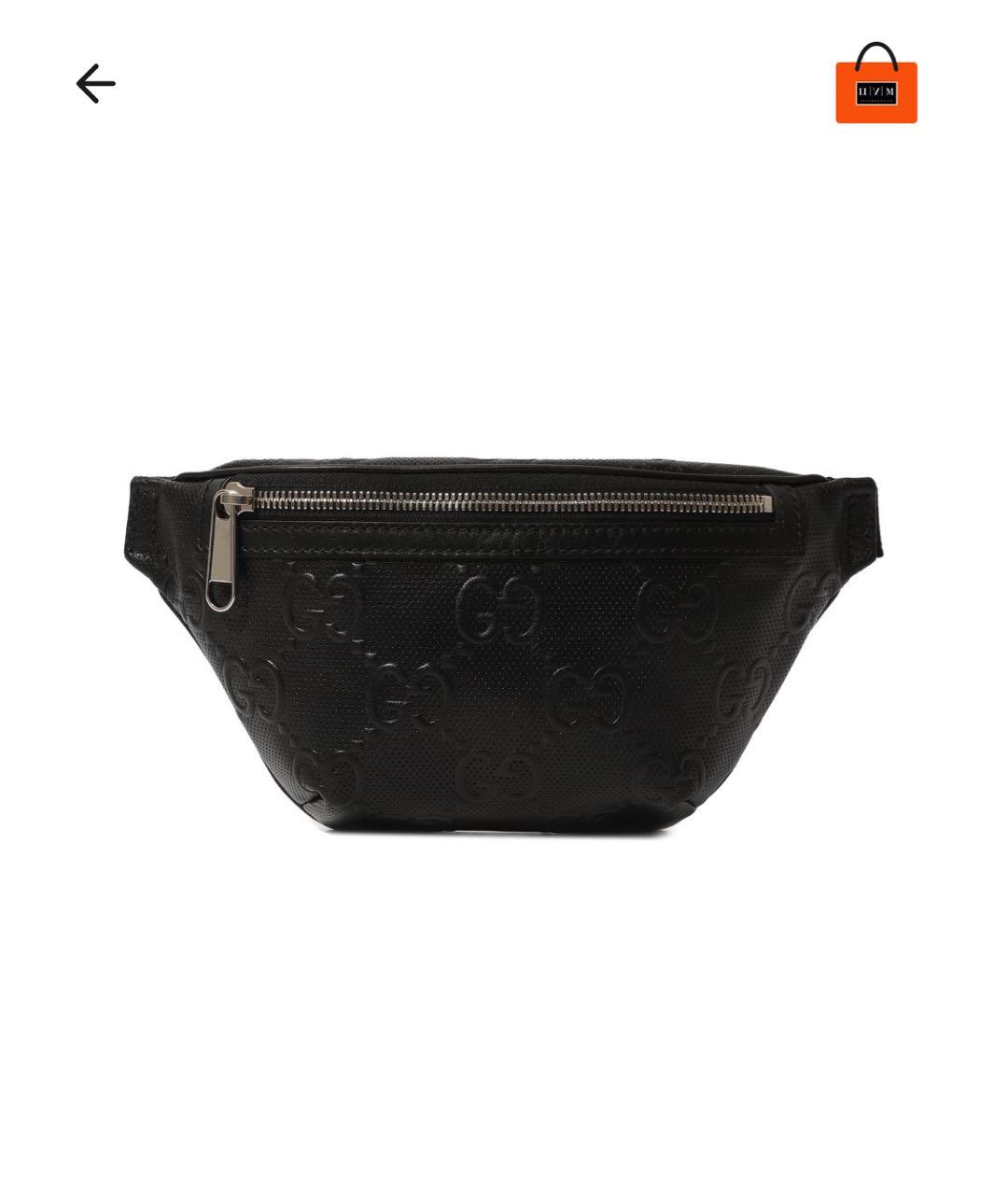 GUCCI Черная кожаная сумка на плечо, фото 9