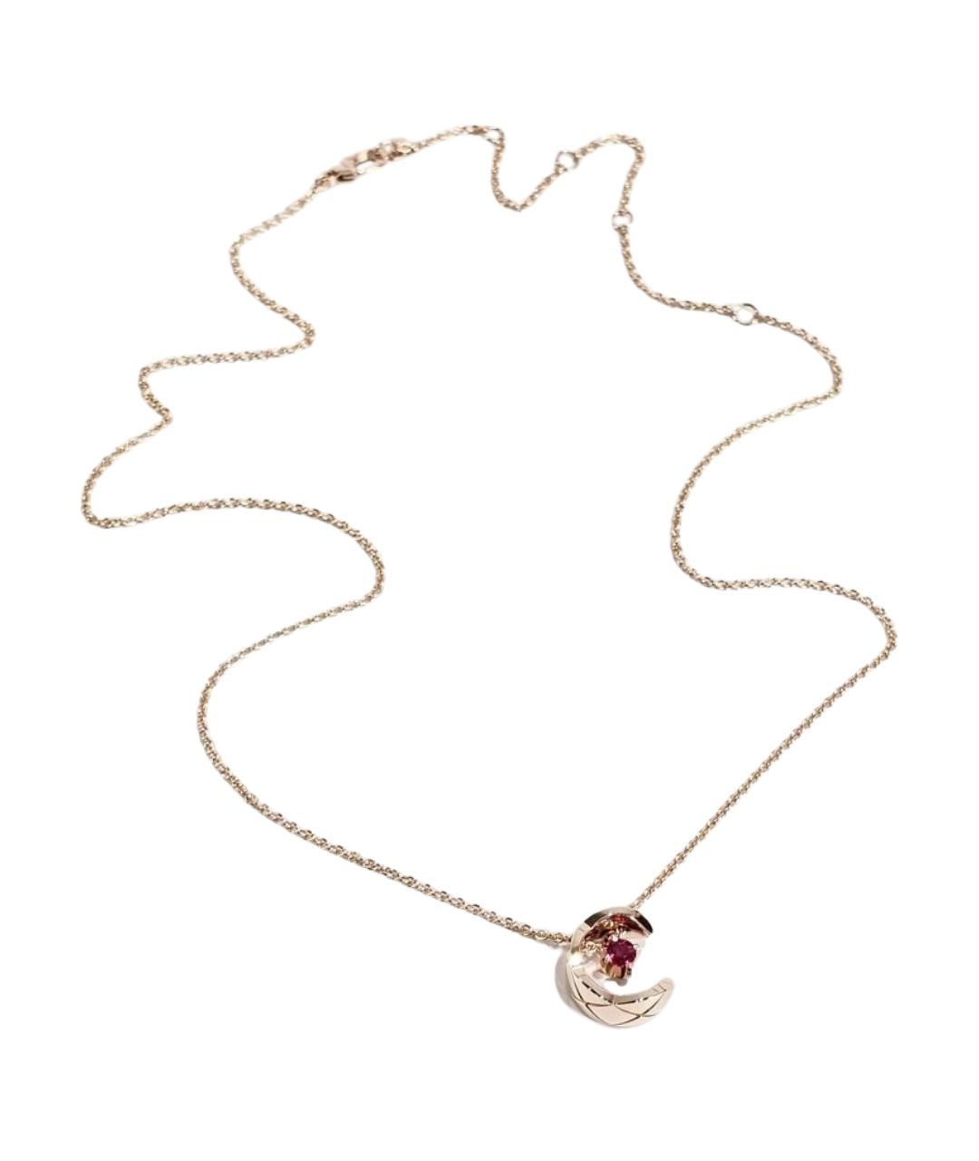 CHANEL Золотое колье из розового золота, фото 6