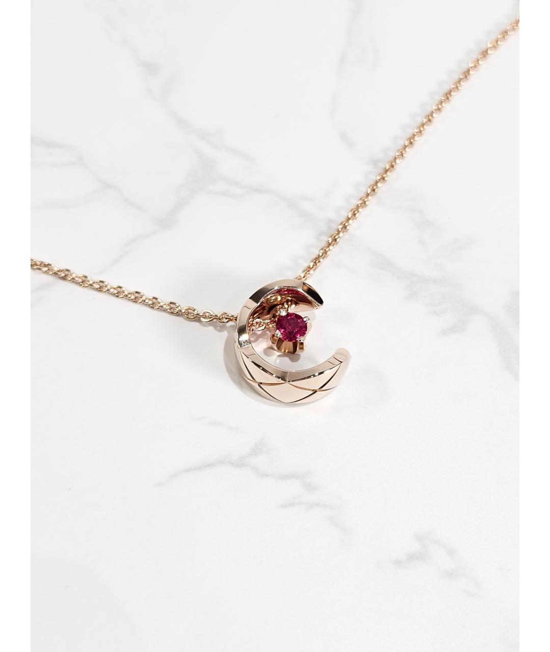 CHANEL Золотое колье из розового золота, фото 3