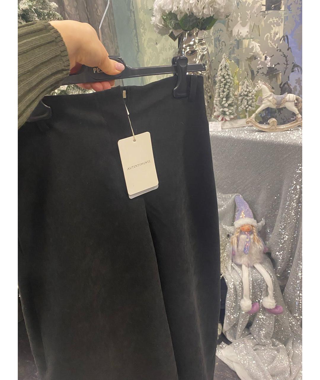 AUTENTIMENTS Черные брюки широкие, фото 5