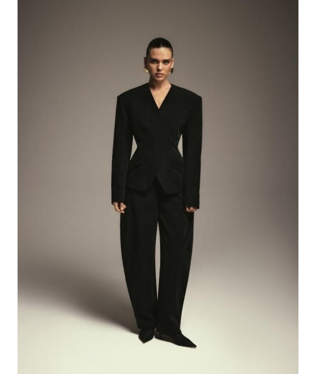 AUTENTIMENTS Черные брюки широкие, фото 3