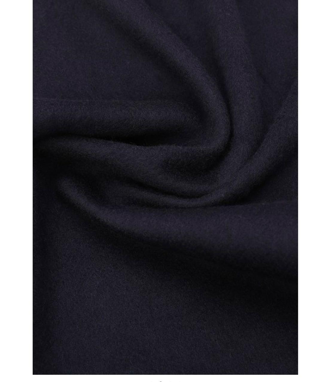 HERMES Темно-синий кашемировый шарф, фото 3