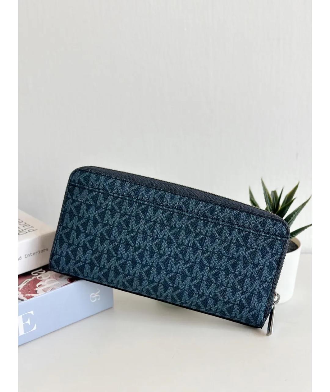 MICHAEL KORS Темно-синий кошелек из искусственной кожи, фото 4