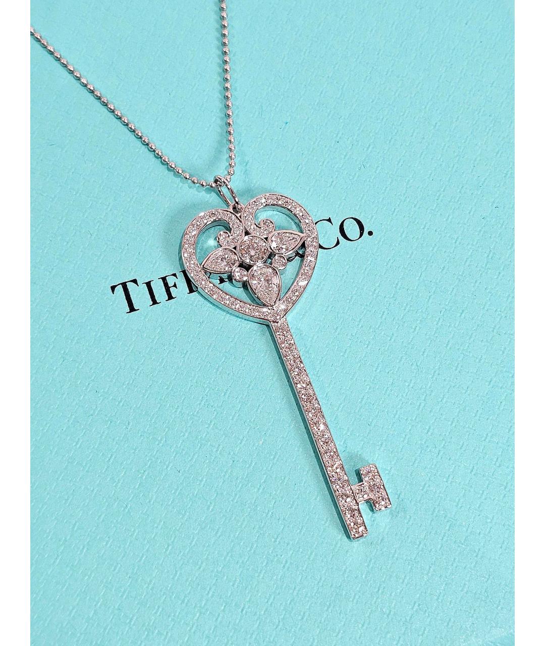 TIFFANY&CO Серебряное колье из белого золота, фото 2