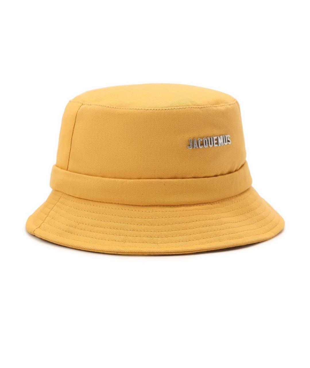 JACQUEMUS Горчичная хлопковая панама, фото 1