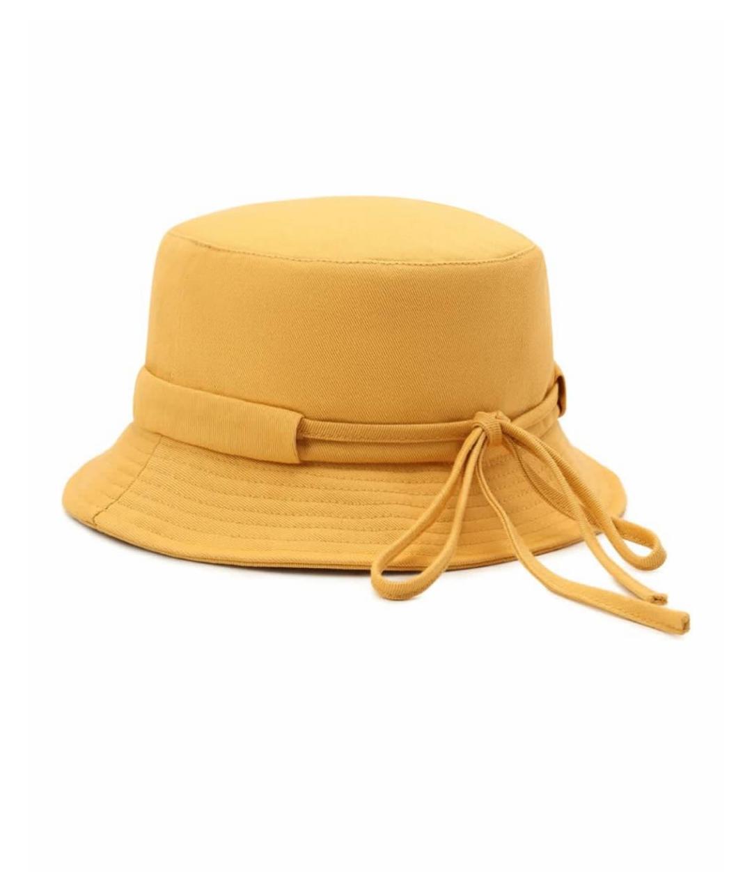 JACQUEMUS Горчичная хлопковая панама, фото 2