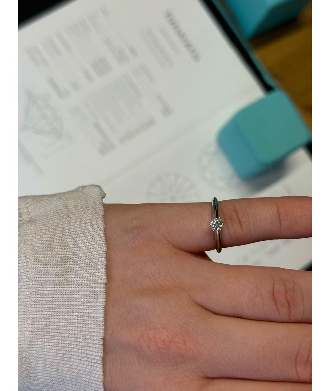 TIFFANY&CO Серебряное платиновое кольцо, фото 5