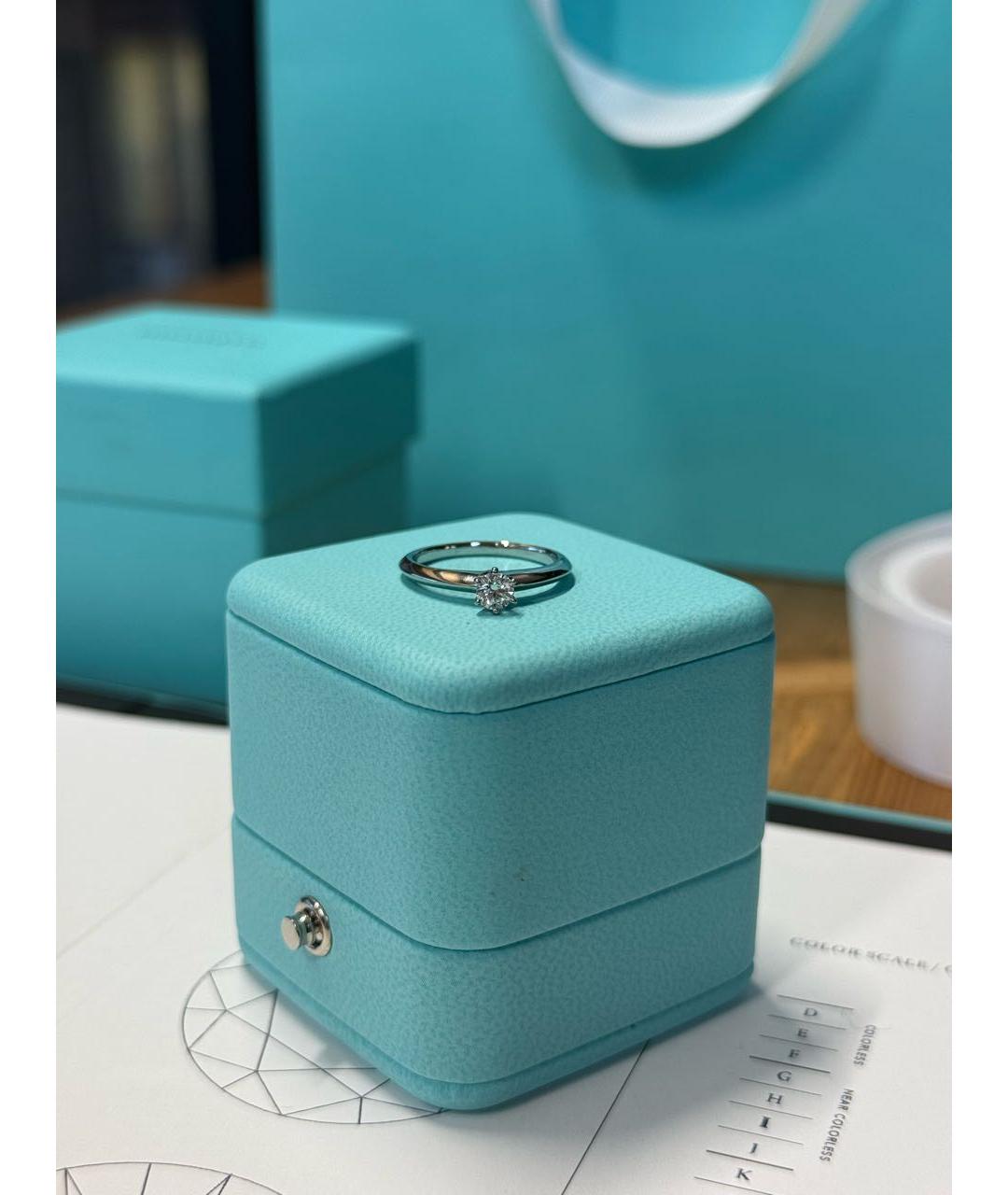 TIFFANY&CO Серебряное платиновое кольцо, фото 4