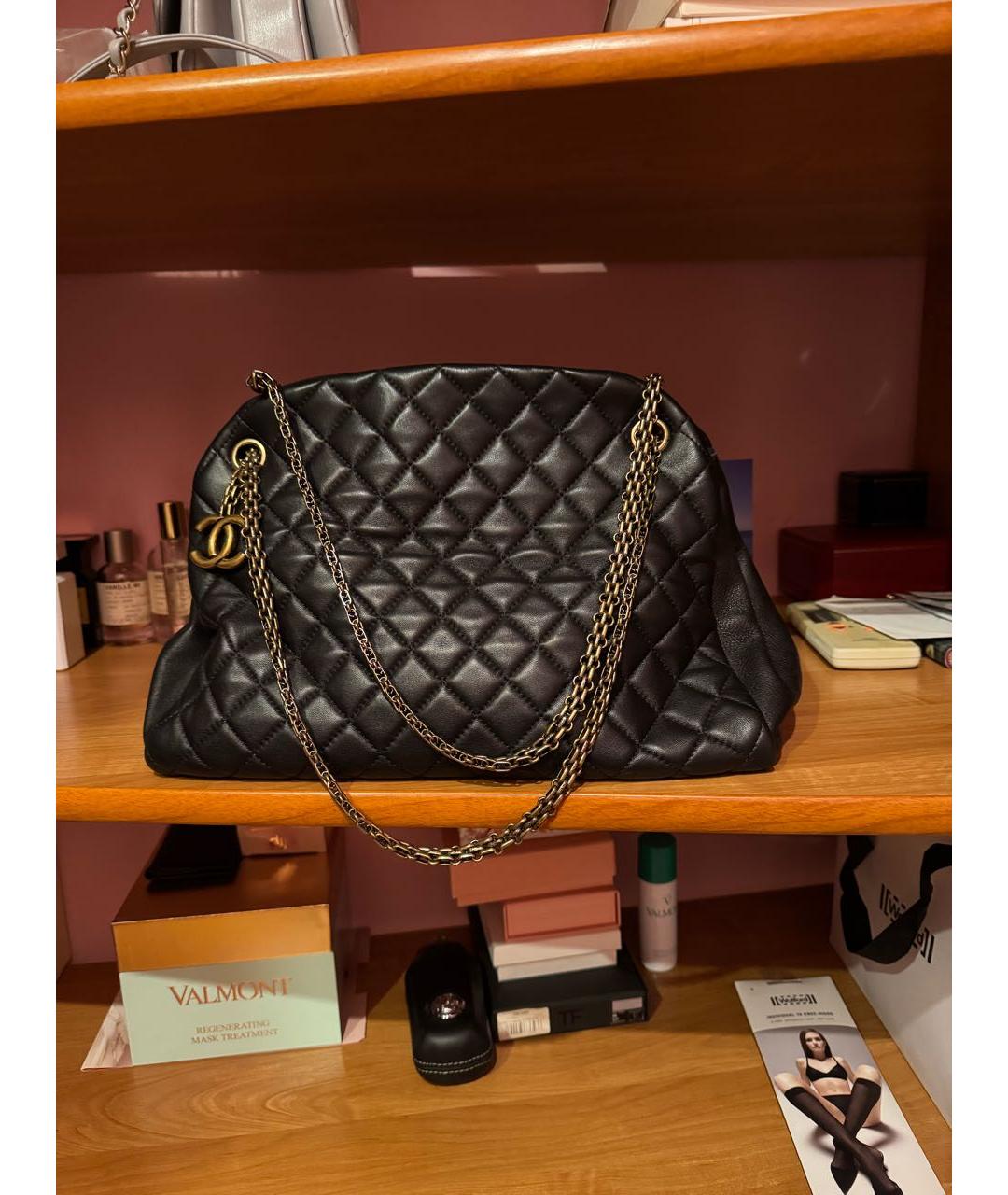 CHANEL Черная кожаная сумка тоут, фото 3