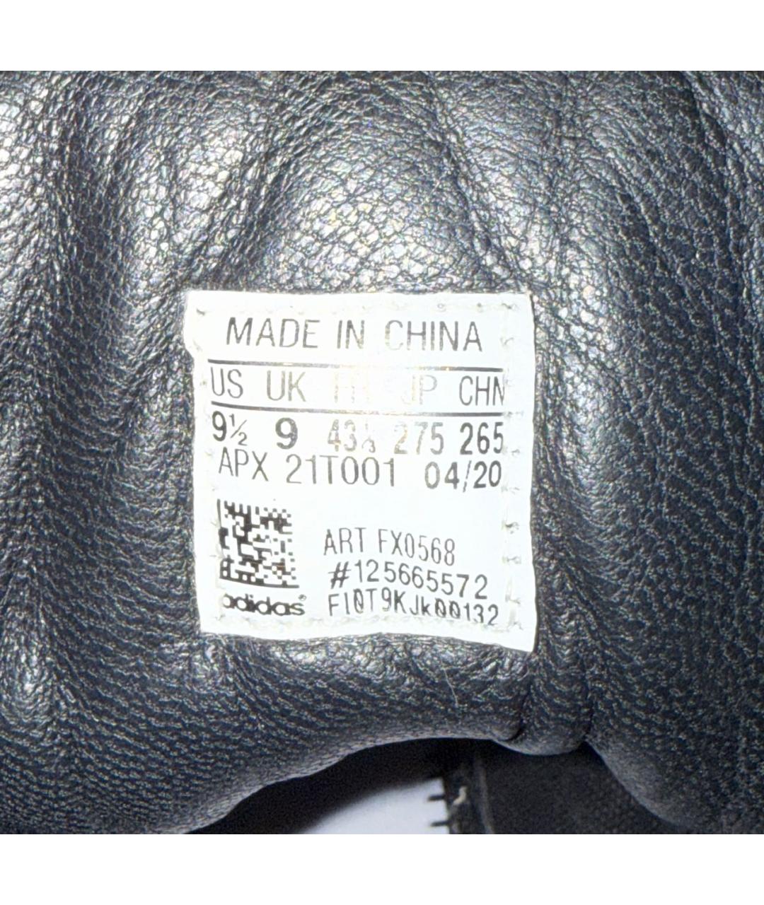 Y-3 Черные кожаные высокие кроссовки / кеды, фото 7