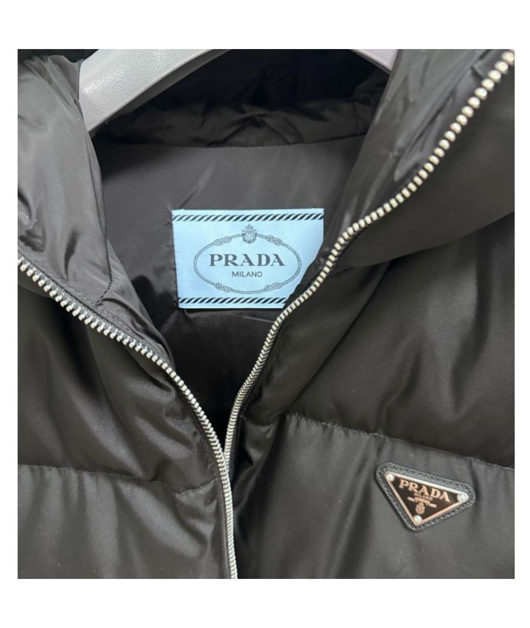 PRADA Черный пуховик, фото 3