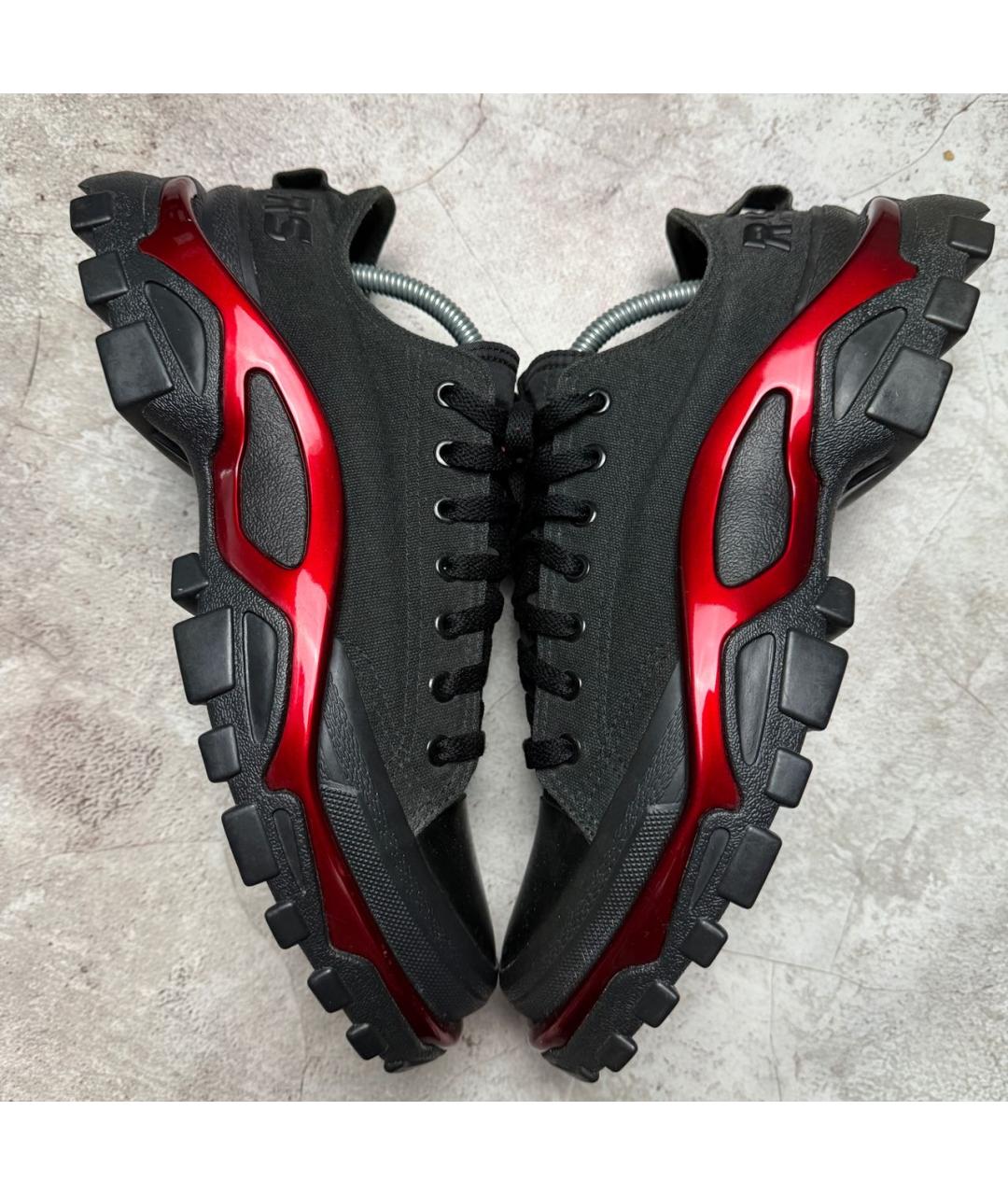 ADIDAS X RAF SIMONS Черные низкие кроссовки / кеды, фото 3