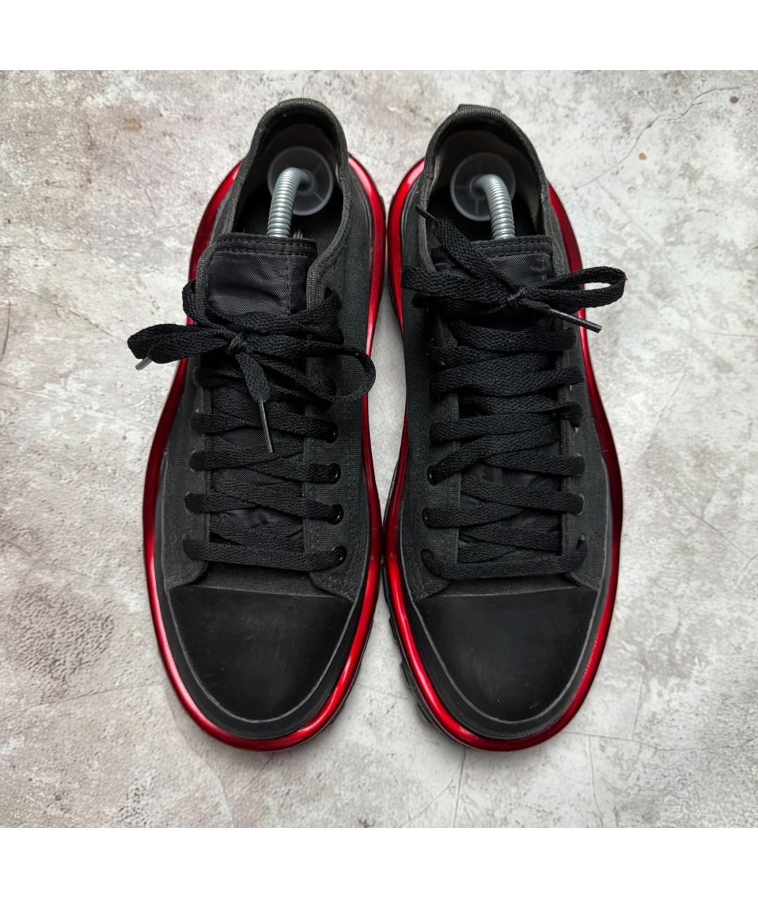 ADIDAS X RAF SIMONS Черные низкие кроссовки / кеды, фото 2