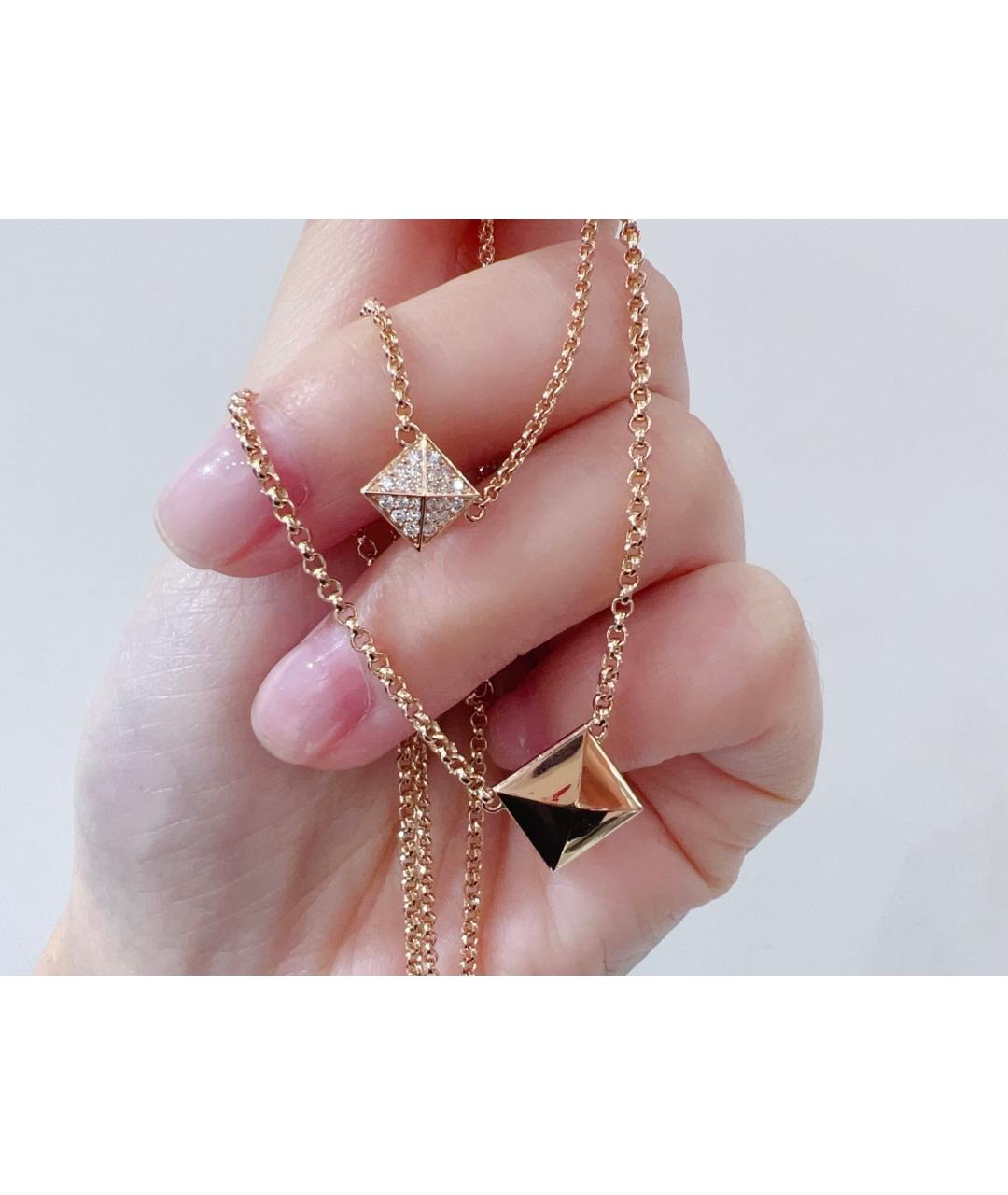 HERMES Золотое колье из розового золота, фото 4